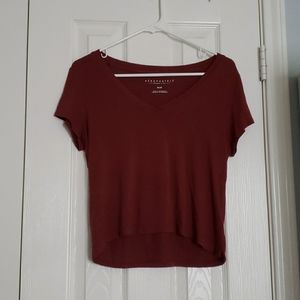 Aeropostale burnt red Womens short shirt- Medium